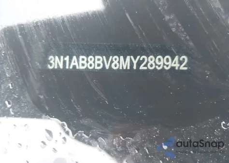 2021 Nissan Sentra S Xtronic Cvt from USA, damaged, VIN 3N1AB8BV8MY289942